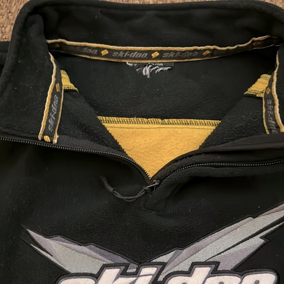 Vintage Ski-Doo Team Pullover 1/4 Zipper Fleece - Picture 4 of 5